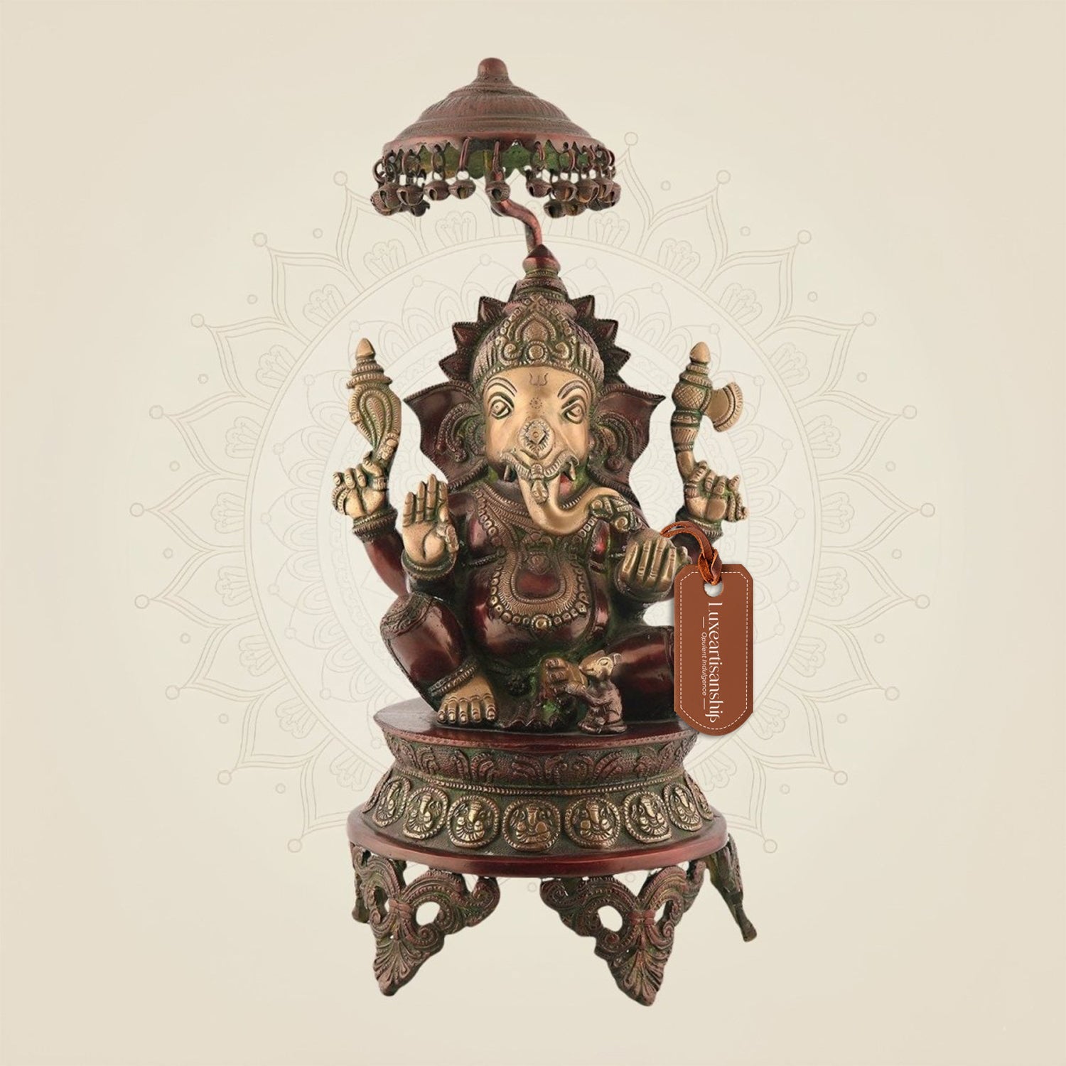 Ganesha with Umbrella – 18.25"