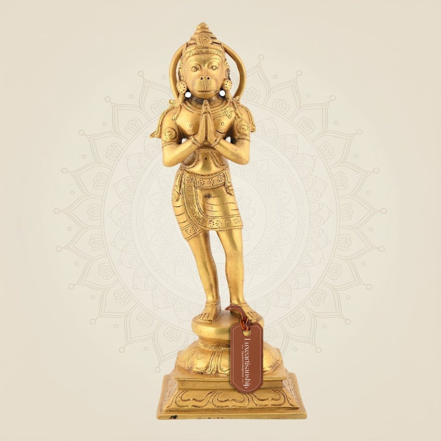 Lord Hanuman in Pious Posture Statue