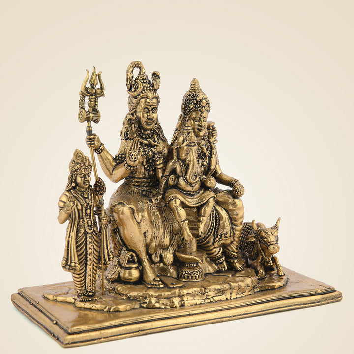 Pure Brass Shiv Parivaar