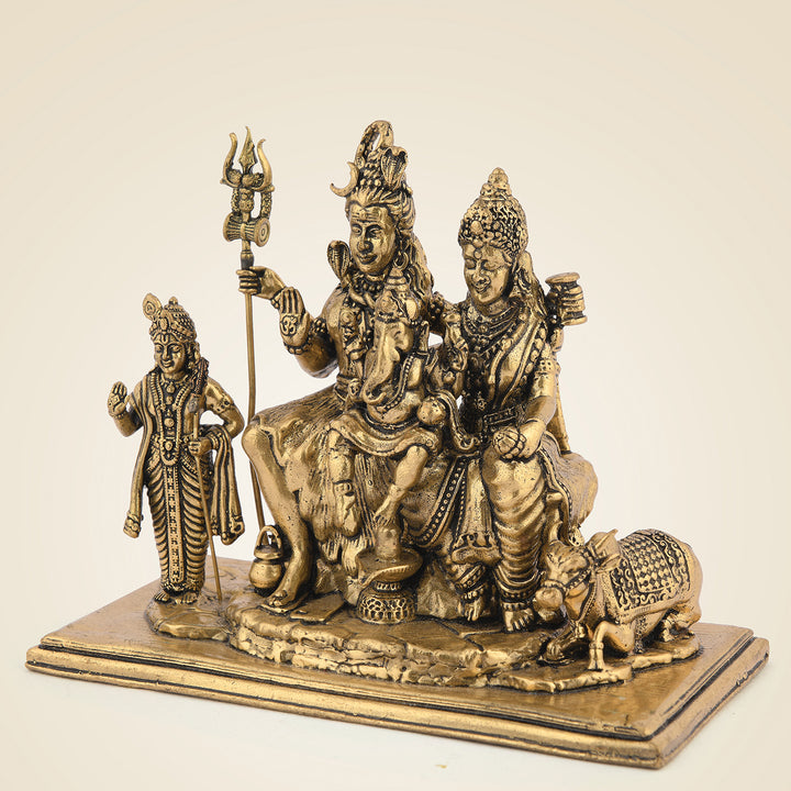 Pure Brass Shiv Parivaar