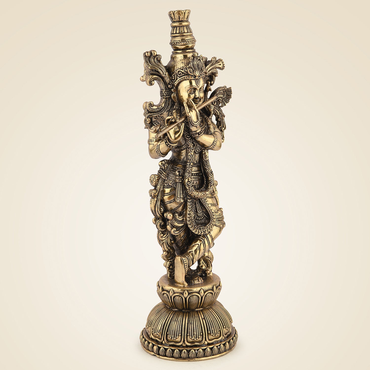 Brass Krishna Statue