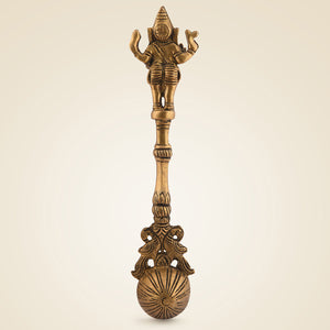 Pure Brass Ganesha Pooja Spoon
