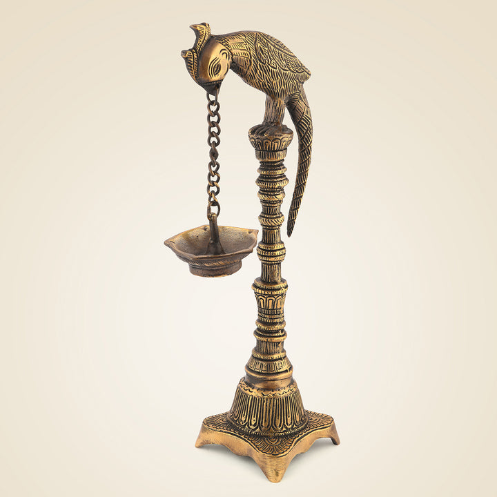 Pure Brass Peacock Lamp