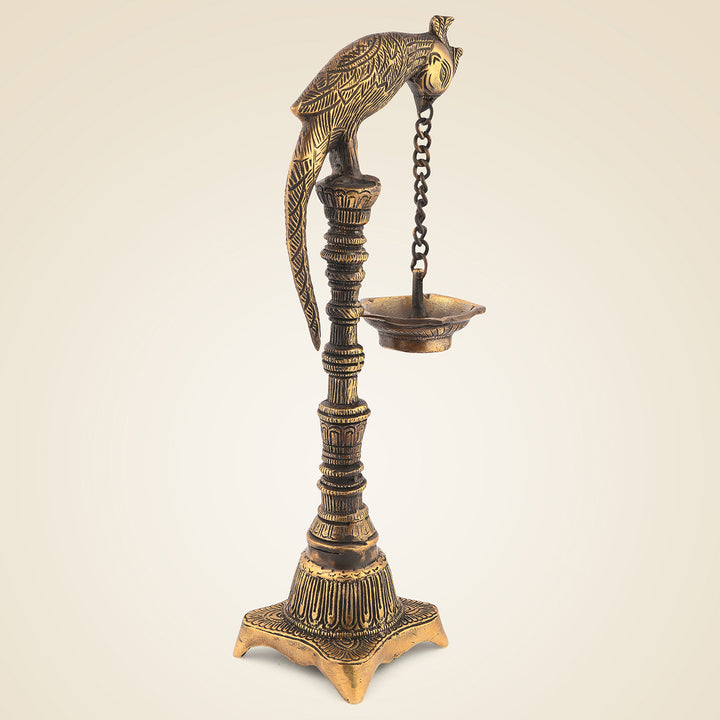 Pure Brass Peacock Lamp