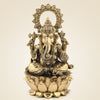 Pure Brass Chaturbhuj Ganesh