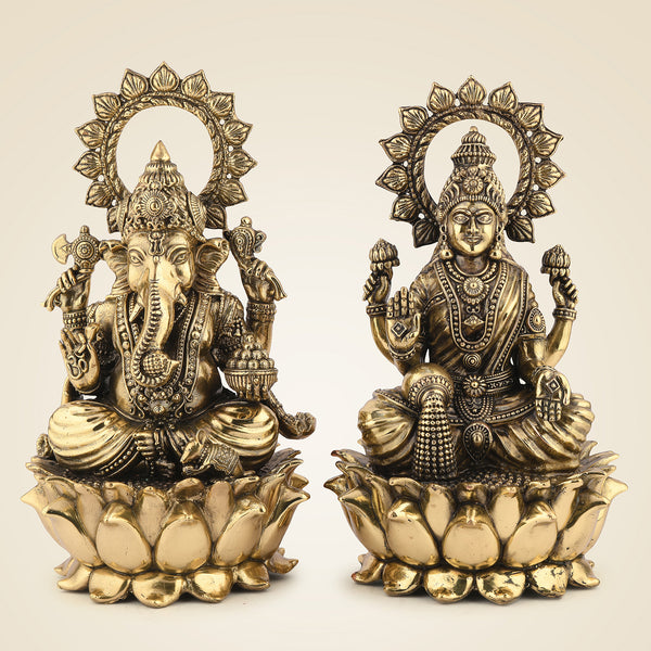 Brass Ganesh Laxmi