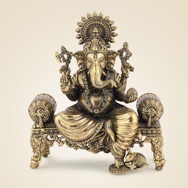 Pure Brass Ganesh Idol