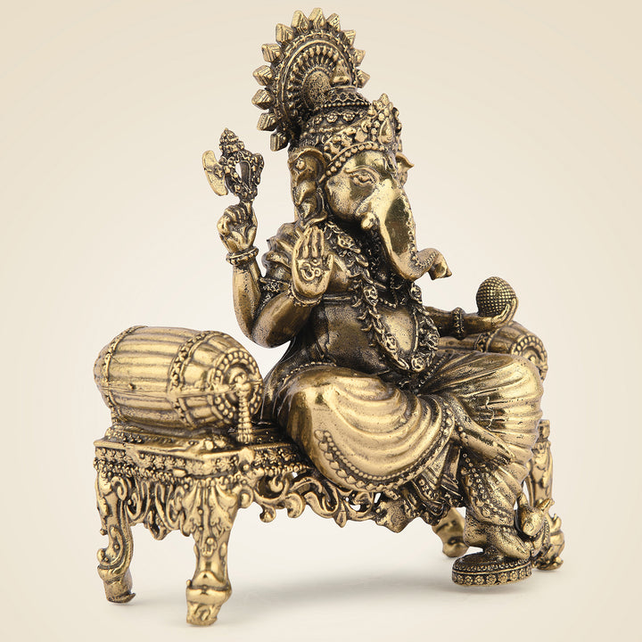 Pure Brass Ganesh Idol