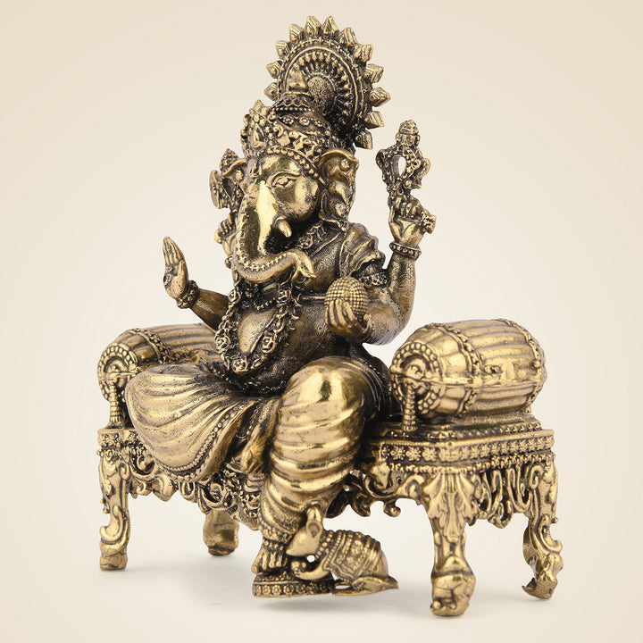 Pure Brass Ganesh Idol