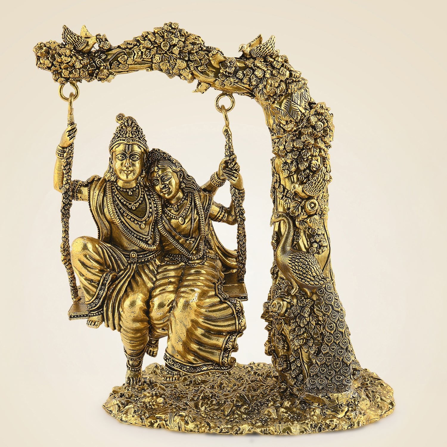 Pure Brass Radha Krishna