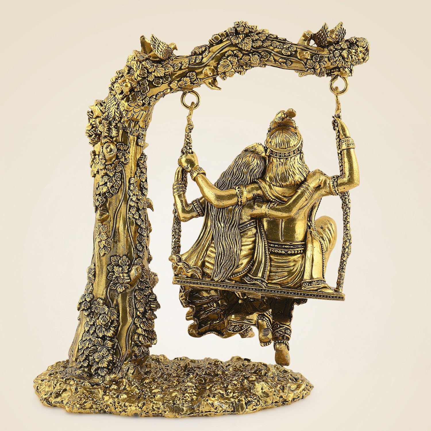 Pure Brass Radha Krishna