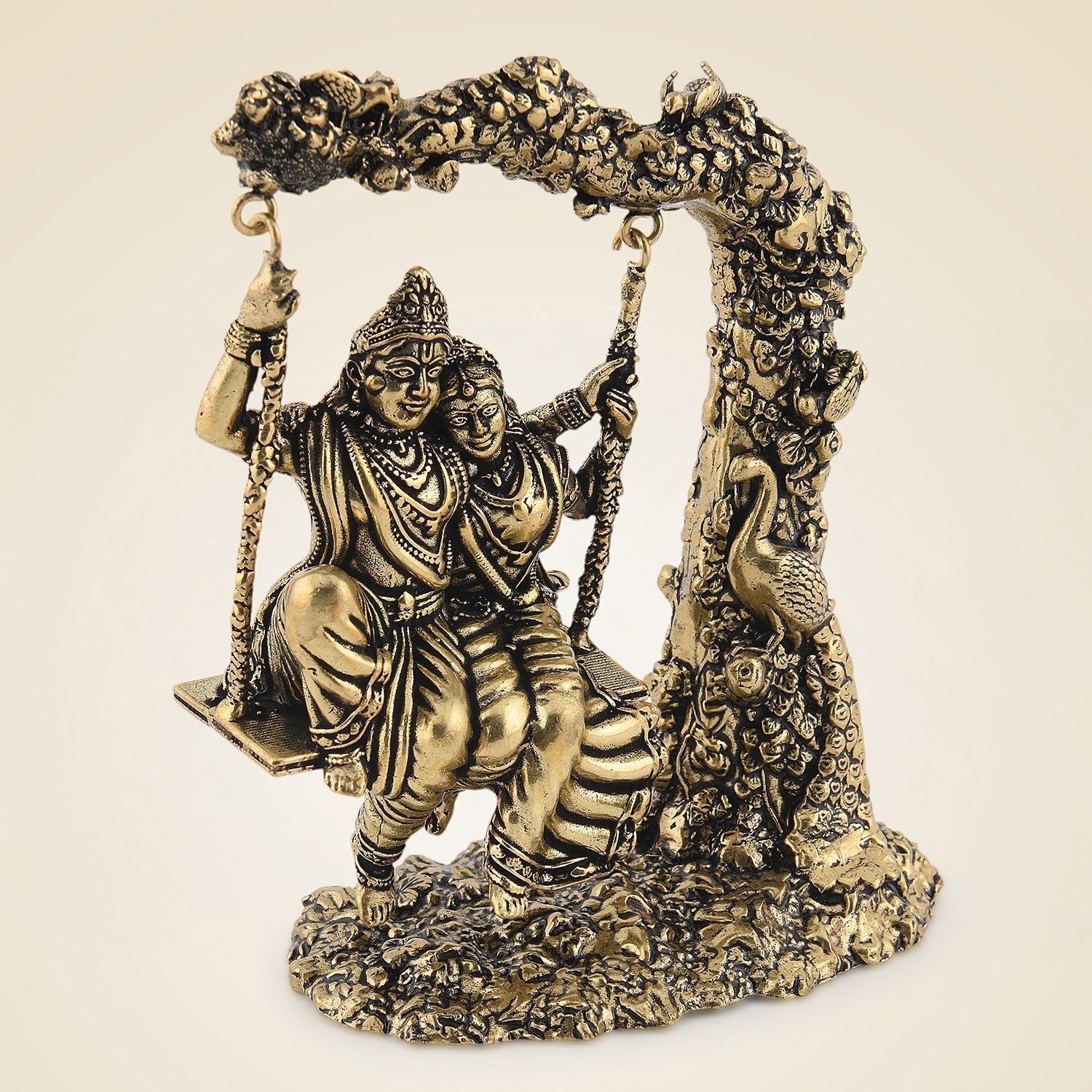 Pure Brass Radha Krishna
