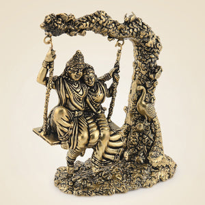 Pure Brass Radha Krishna
