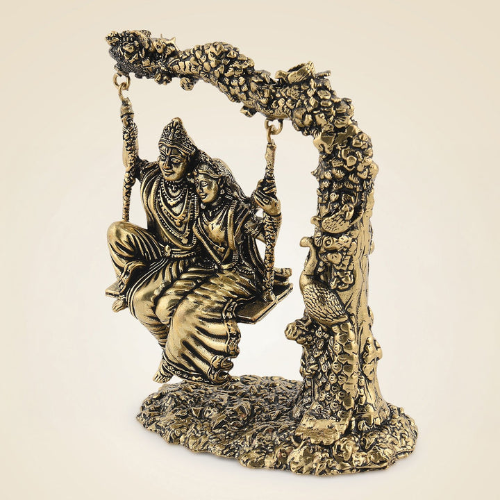 Pure Brass Radha Krishna
