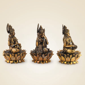 Brass Ganesh Laxmi Saraswati