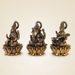 Brass Ganesh Laxmi Saraswati