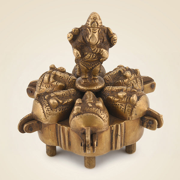 Pure Brass Kumkum Box