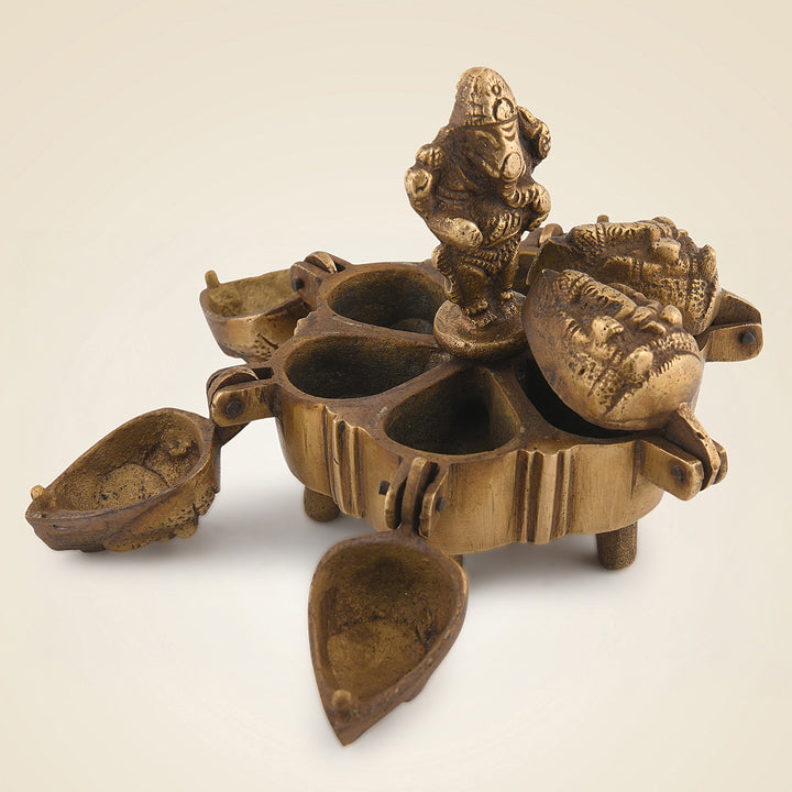 Pure Brass Kumkum Box