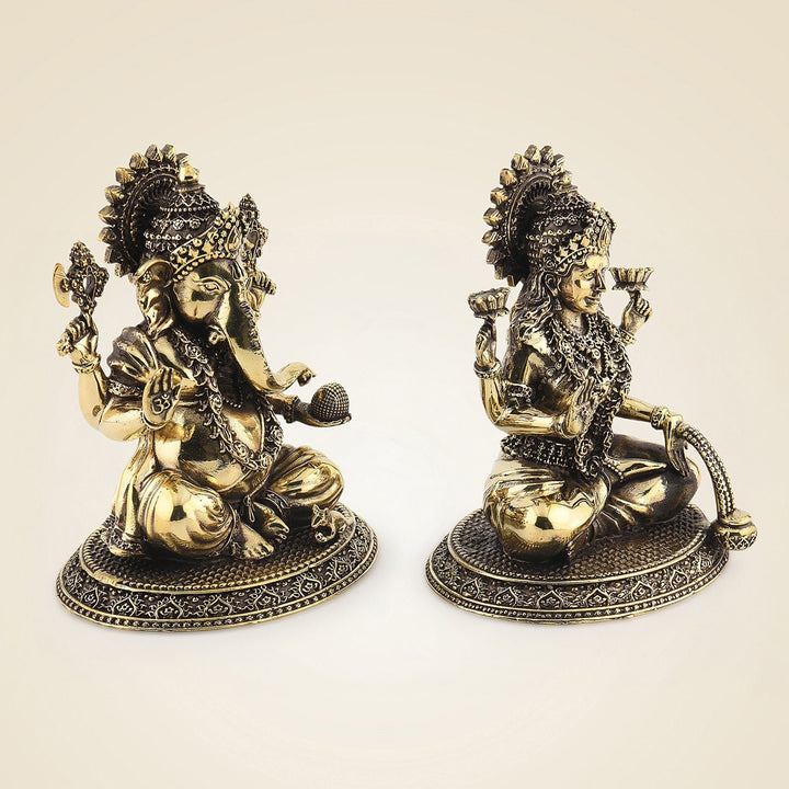 Brass Ganesh Laxmi