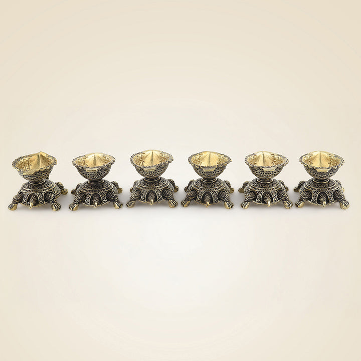 Brass Tortoise Diya