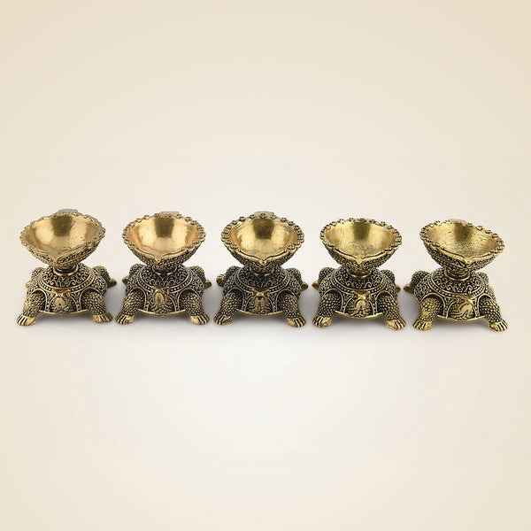 Brass Tortoise Diya
