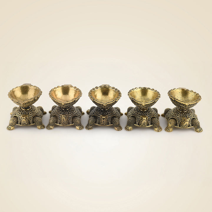 Brass Tortoise Diya