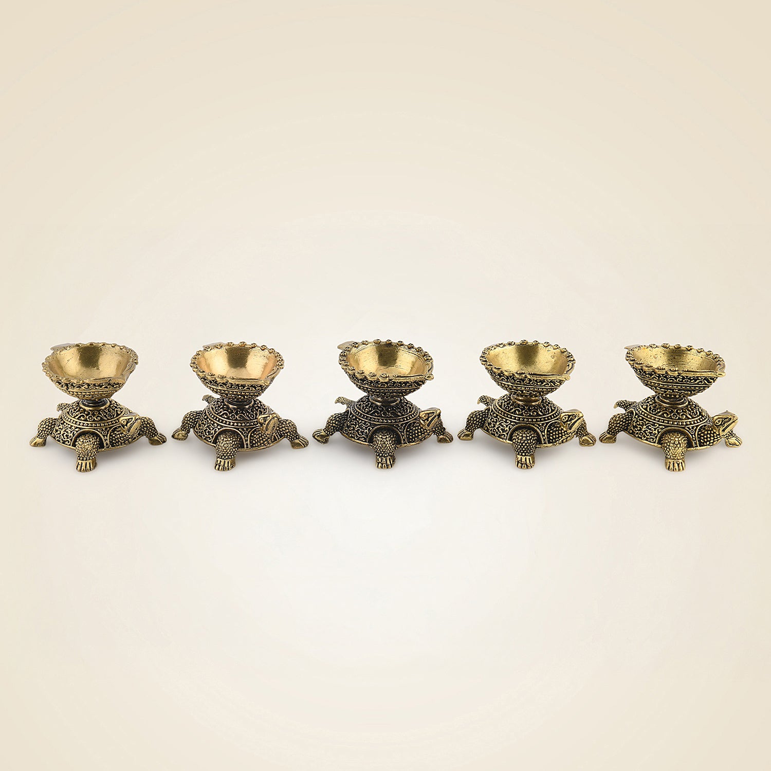 Brass Tortoise Diya