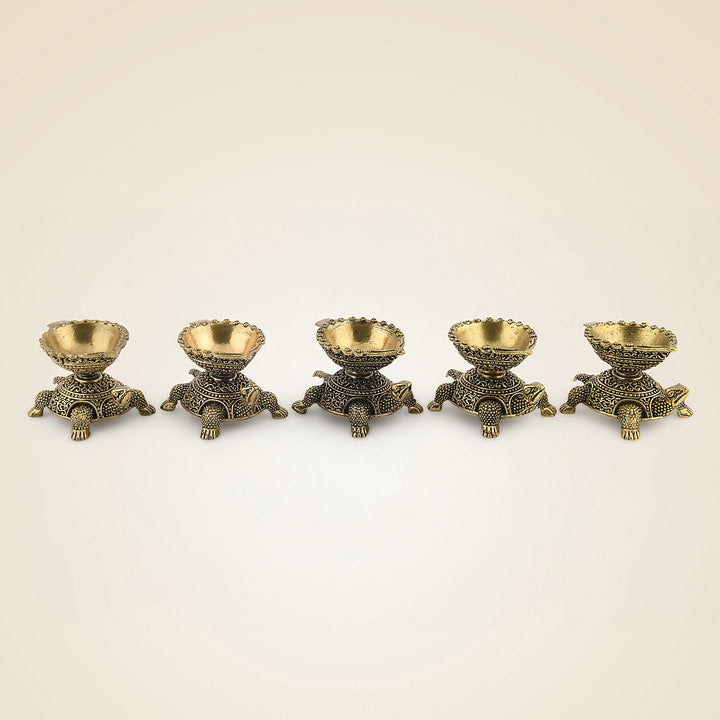 Brass Tortoise Diya