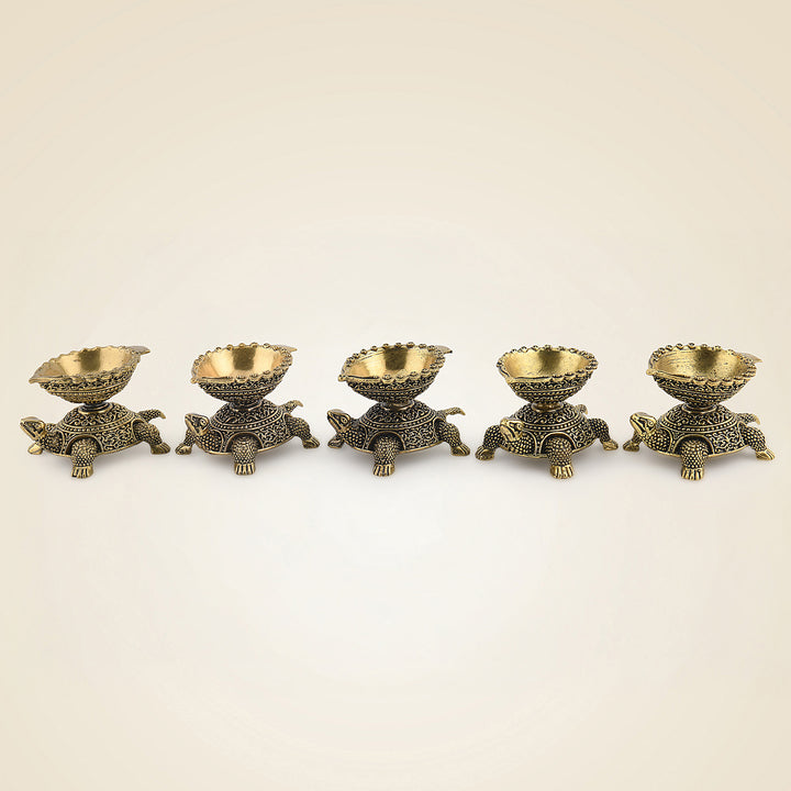 Brass Tortoise Diya