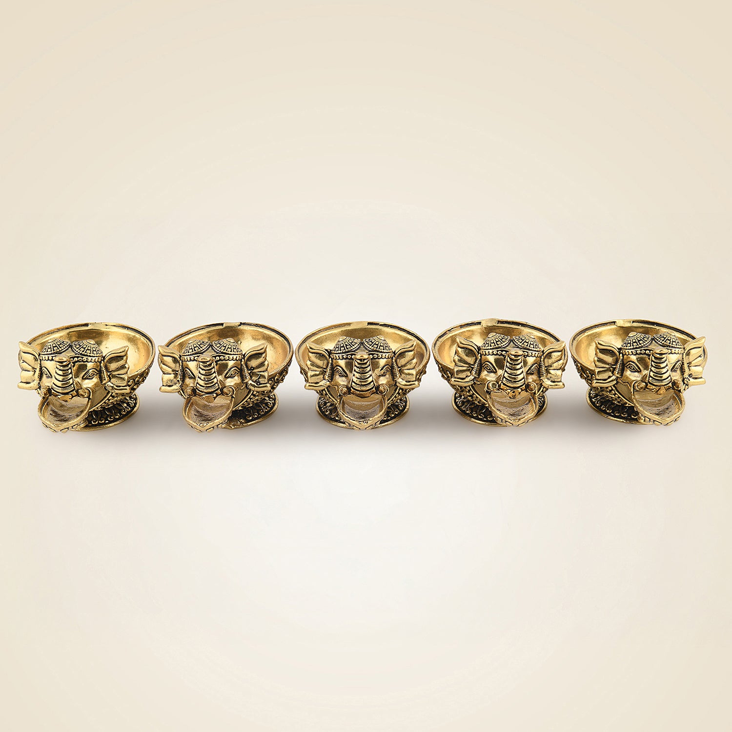 Brass Elephant Diya