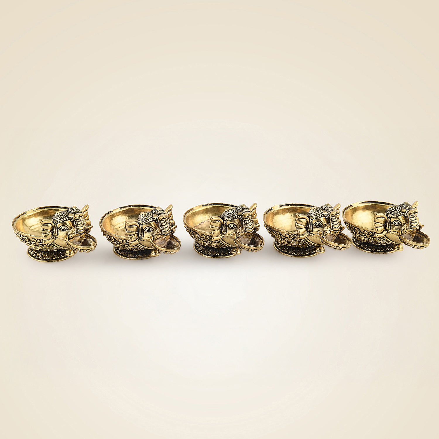 Brass Elephant Diya
