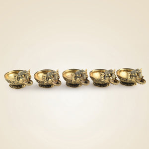 Brass Elephant Diya