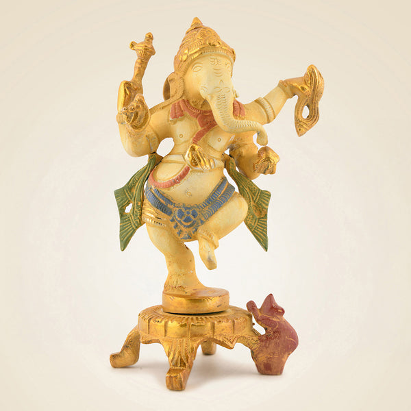 Brass Dancing Ganesha