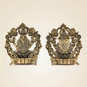 Brass Ganesh Laxmi Idol
