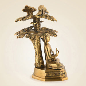 Brass Buddha With Tree