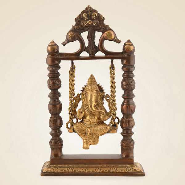 Brass Ganesha On Jhula
