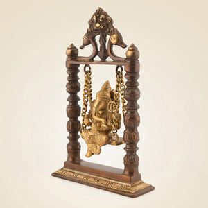 Brass Ganesha On Jhula