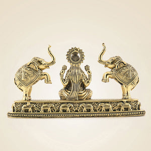 Brass Gajalaxmi