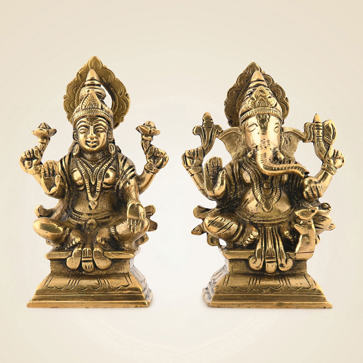 Brass Ganesh Laxmi