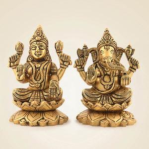 Brass Laxmi Ganesh