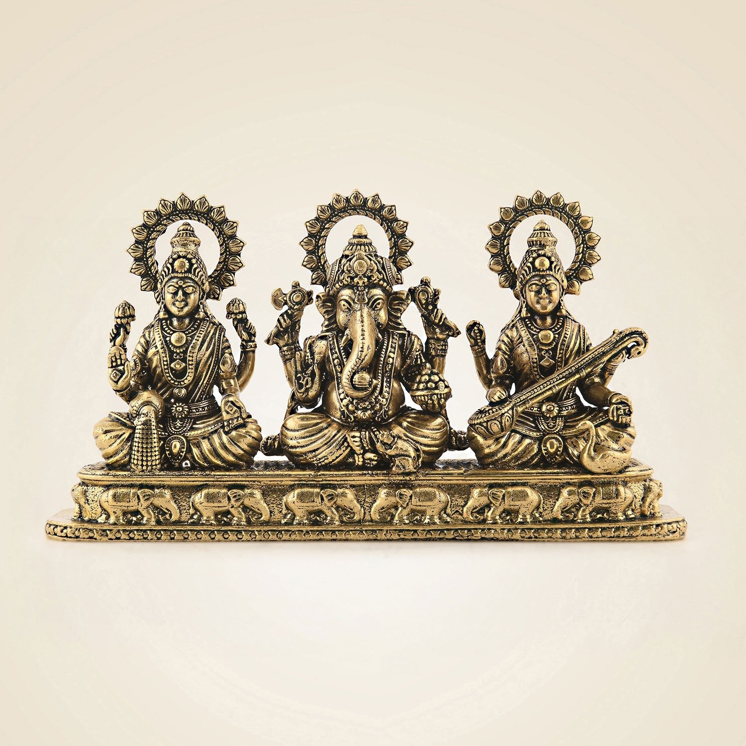 Brass Laxmi Ganesh Saraswati