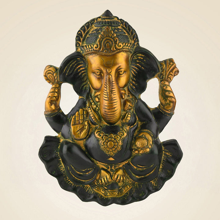 Brass Ganesha Wall Hanging