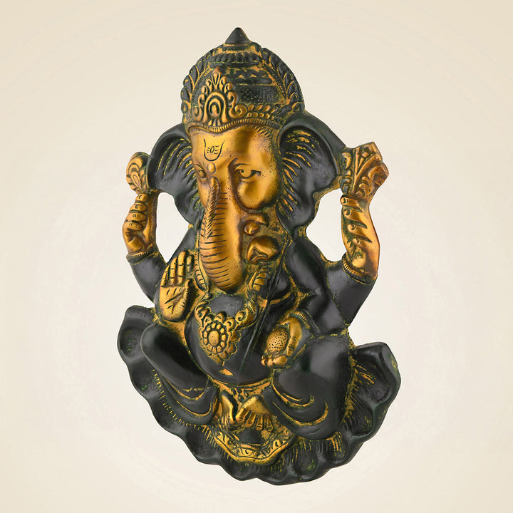 Brass Ganesha Wall Hanging