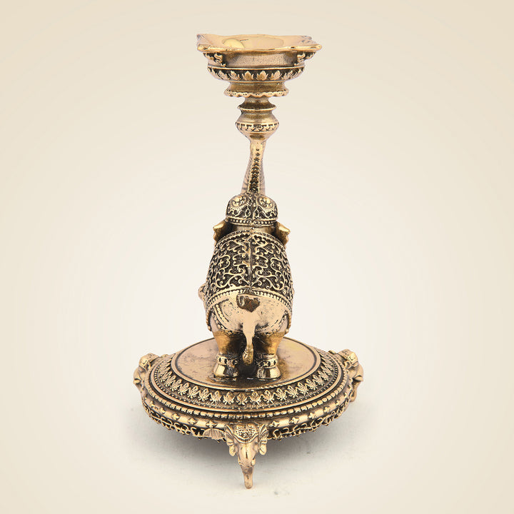 Pure Brass Elephant Diya