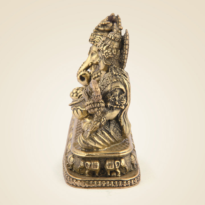 Pure Brass Ganesh Laxmi Saraswati