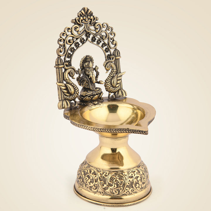 Pure Brass Ganpati Diya