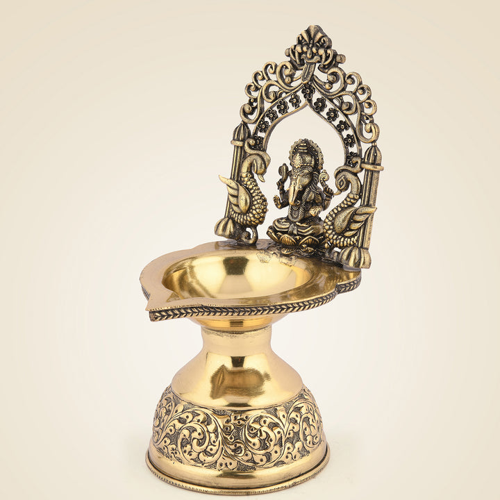 Pure Brass Ganpati Diya