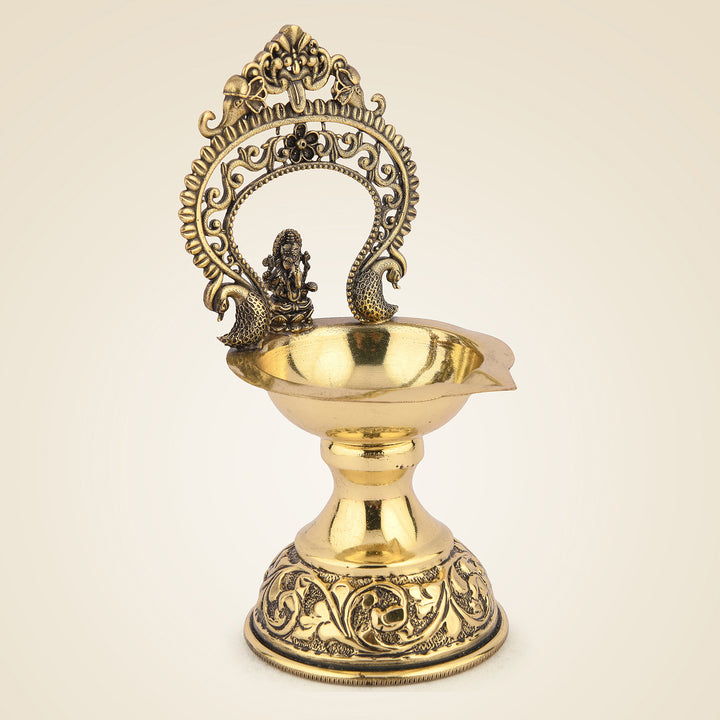 Pure Brass Ganpati Diya Lamp