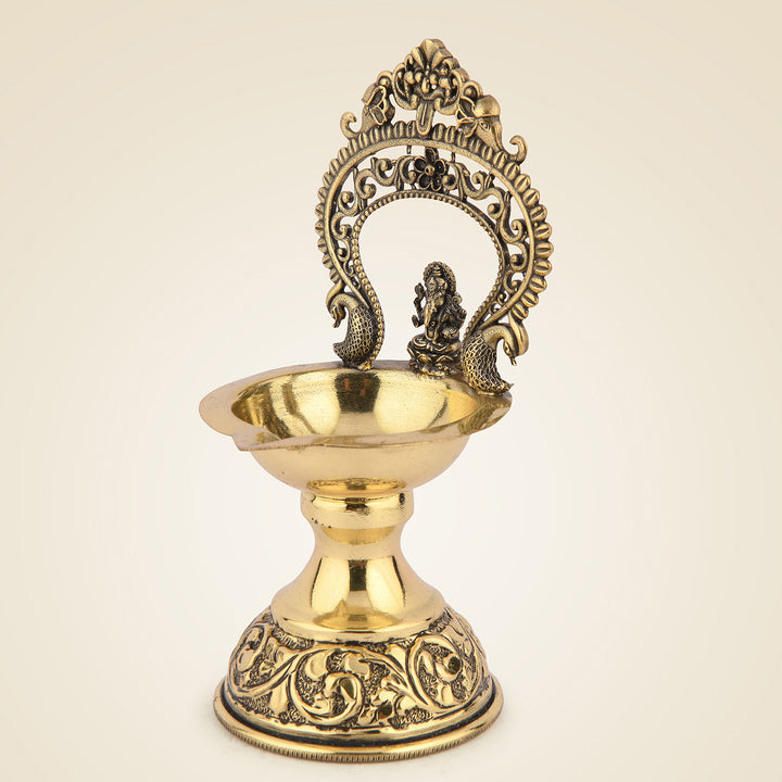 Pure Brass Ganpati Diya Lamp