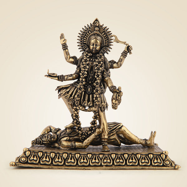 Maa Kaali Pure Brass Artisan - Superfine Lightweight 4.25"